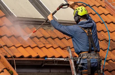 Démoussage et hydrofuge de toiture à Aubrives